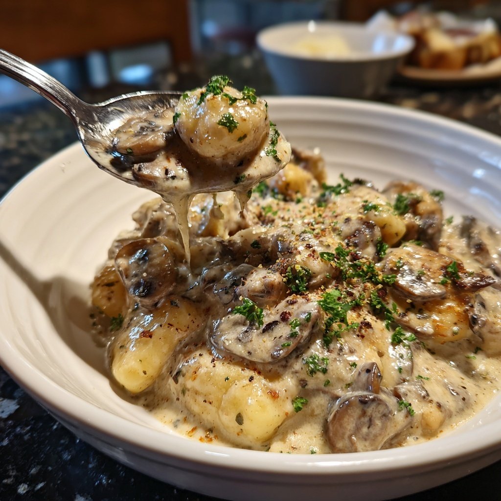 Gnocchi mit Pilzrahm