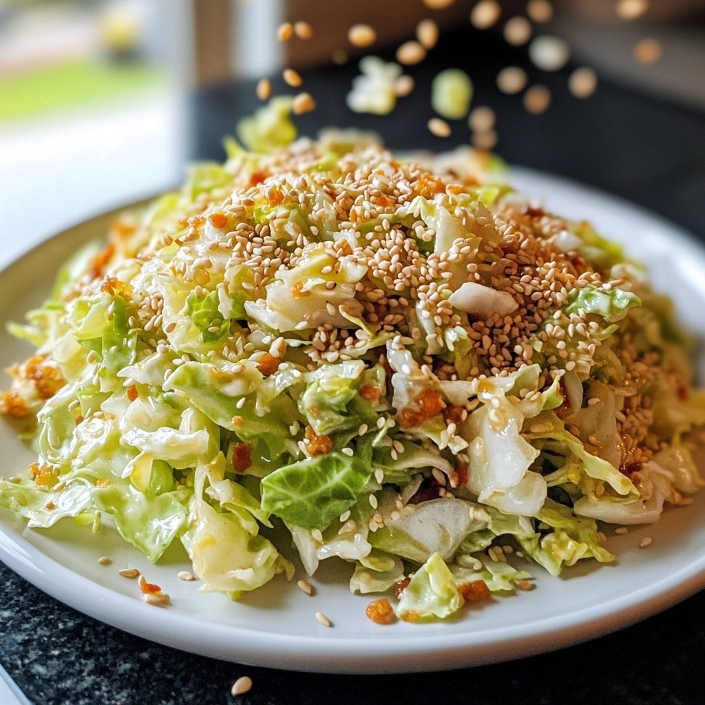Asiatischer Salat mit Chinakohl & Sesam-Dressing