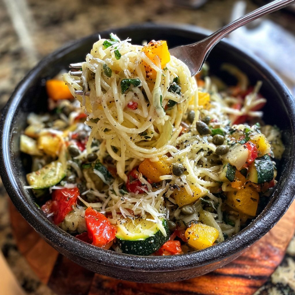 Mediterraner Nudelsalat Mit Kapern