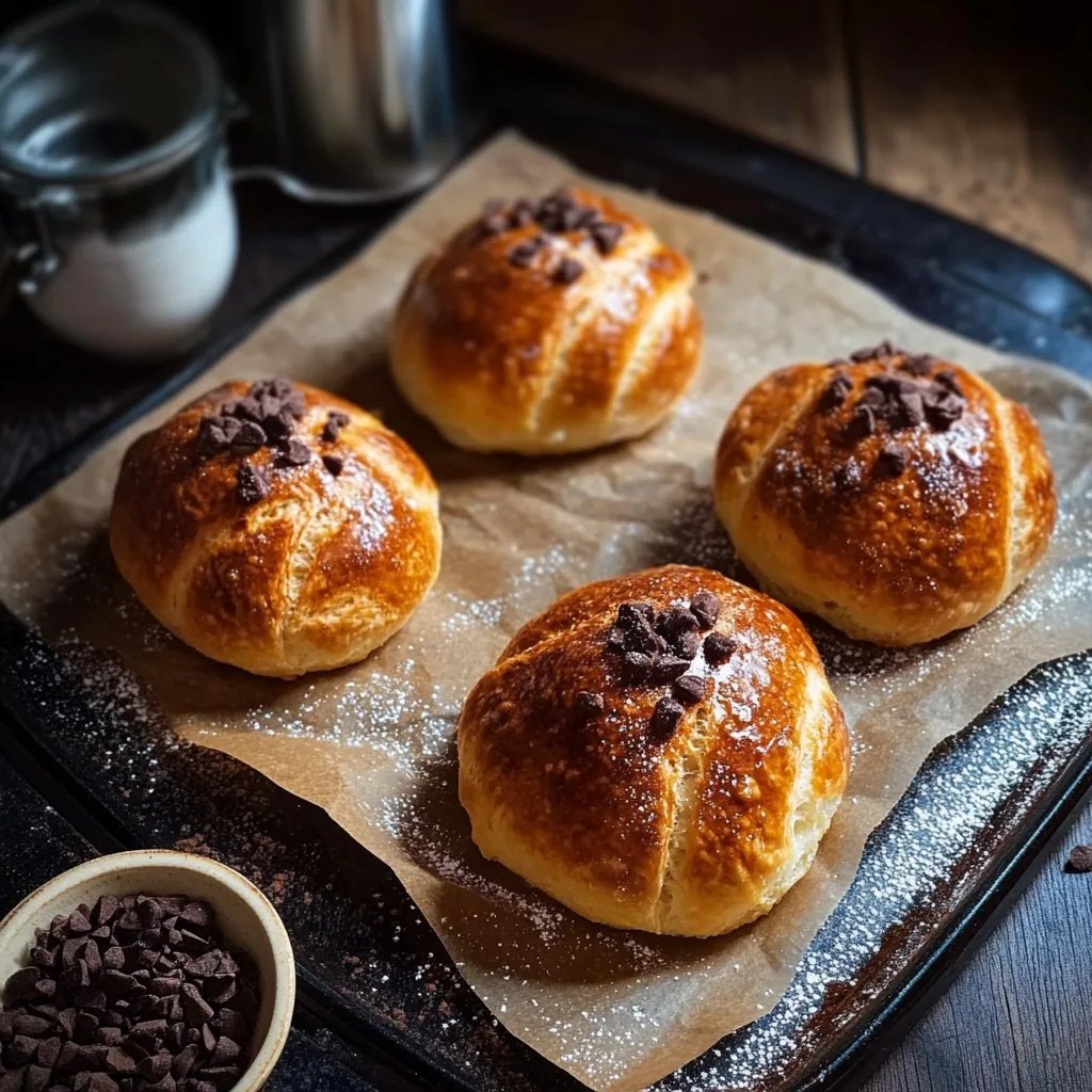 Quark-Öl-Teig Schokobrötchen