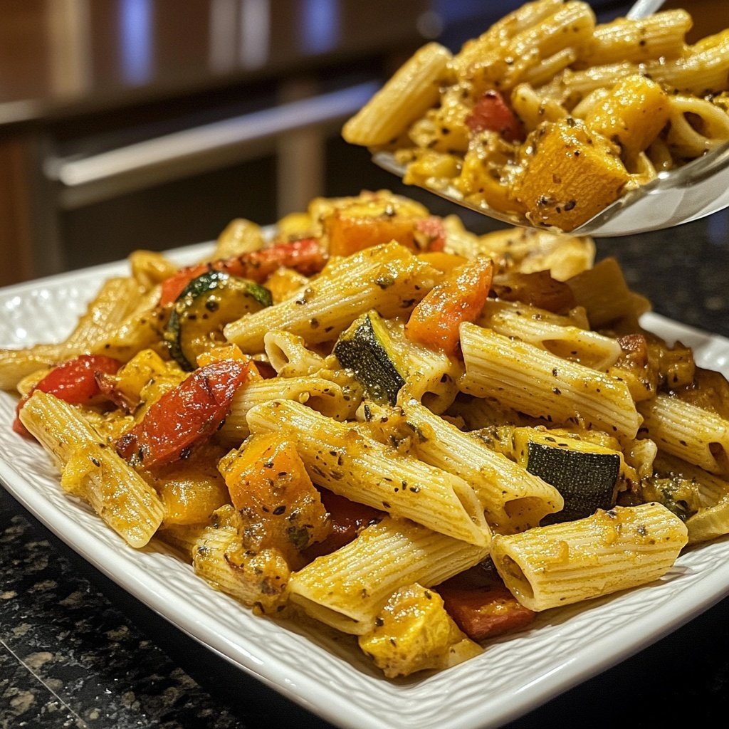 Penne mit Ofengemüse