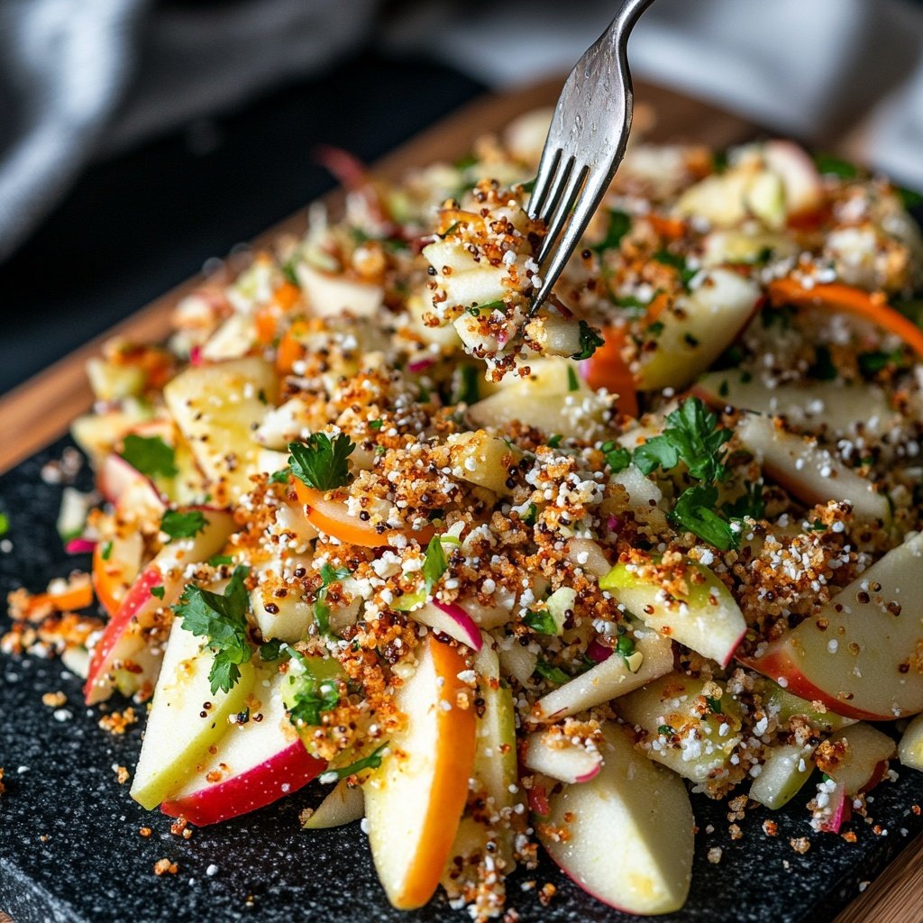 Chinakohl-Apfel-Salat mit veganem Joghurtdressing