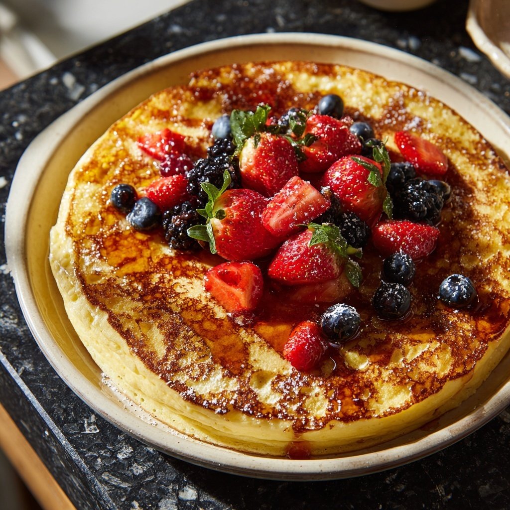 Pfannkuchen mit Joghurtteig