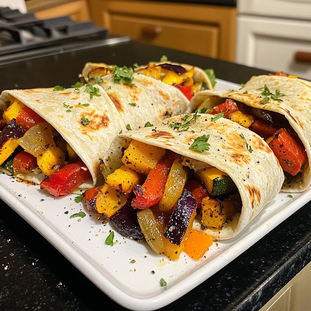 Wraps mit Ofengemüse