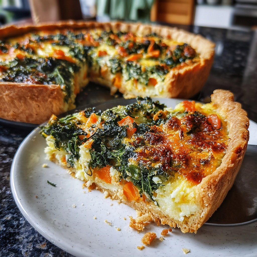Quiche mit Grünkohl und Möhren