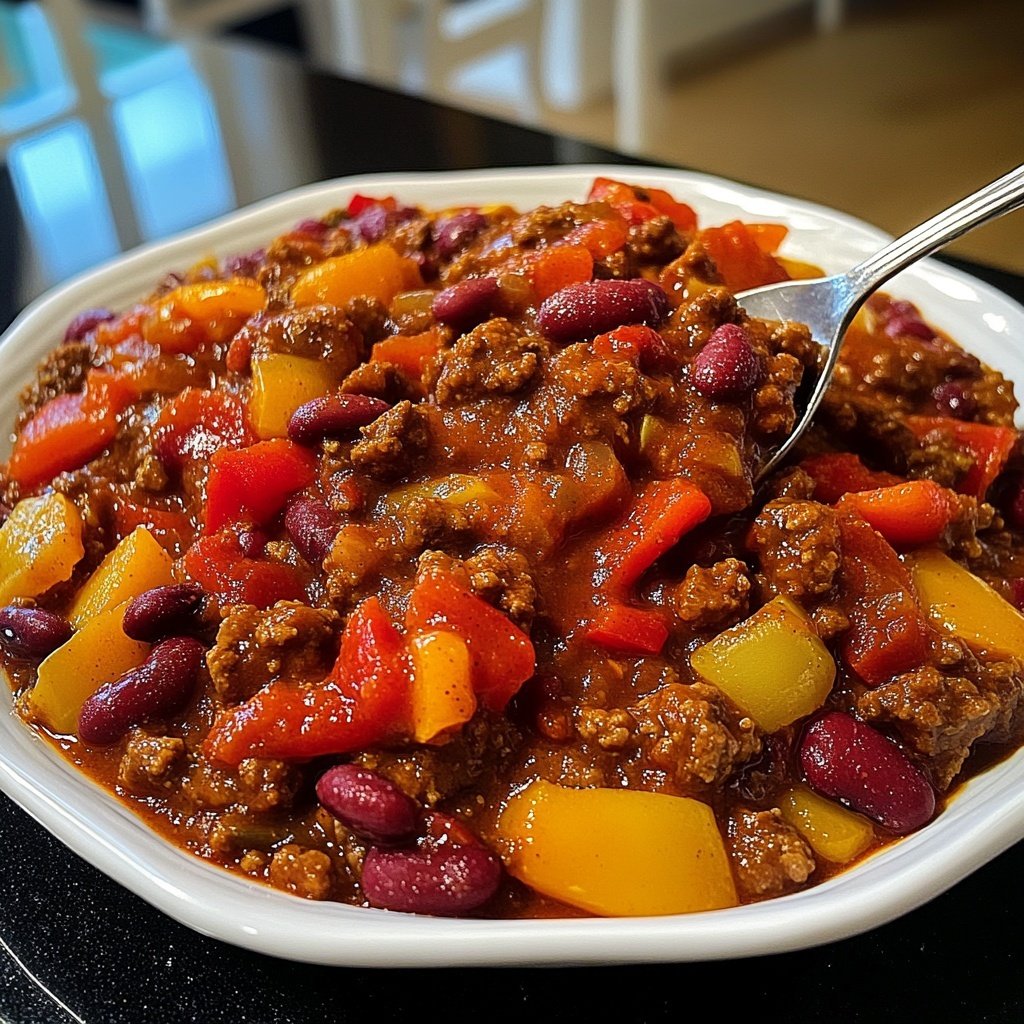 Chili sin Carne mit Paprika