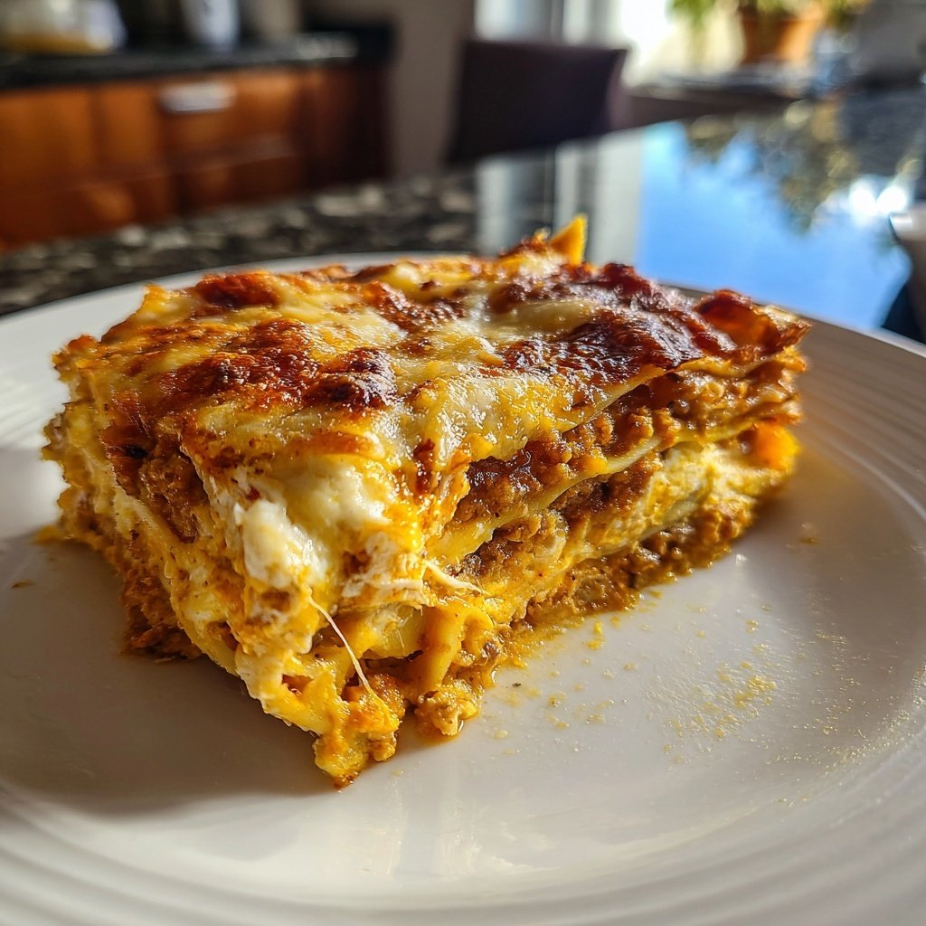 Lasagne mit Kürbis und Feta