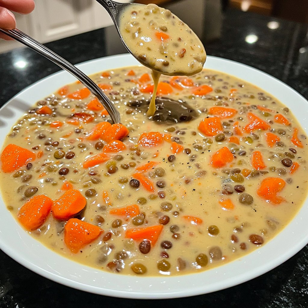 Linsensuppe mit Ingwer