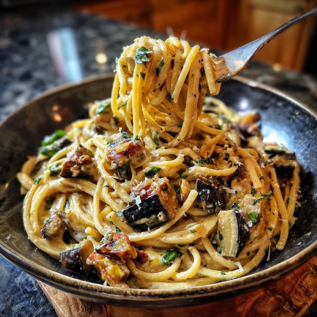 Internationale Küche Italienische Pasta alla Norma