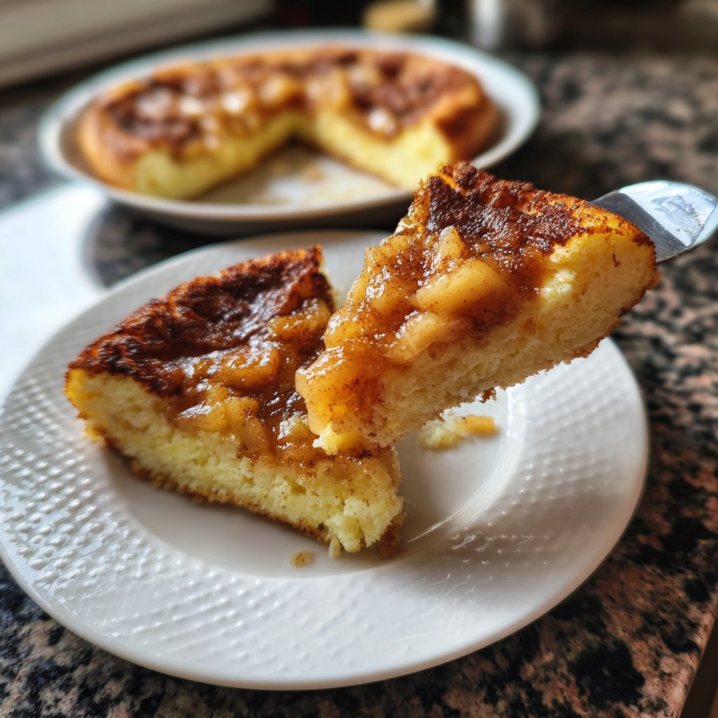 Pfannkuchen mit Apfelmus