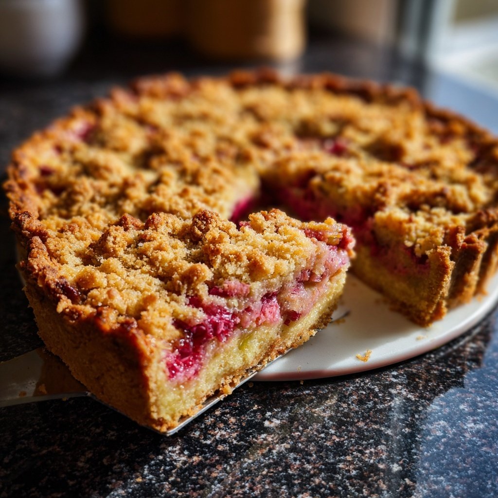 Streuselkuchen Mit Rhabarber