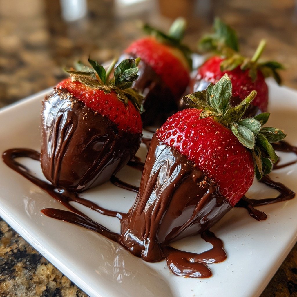 Erdbeeren mit Schokolade Rezept