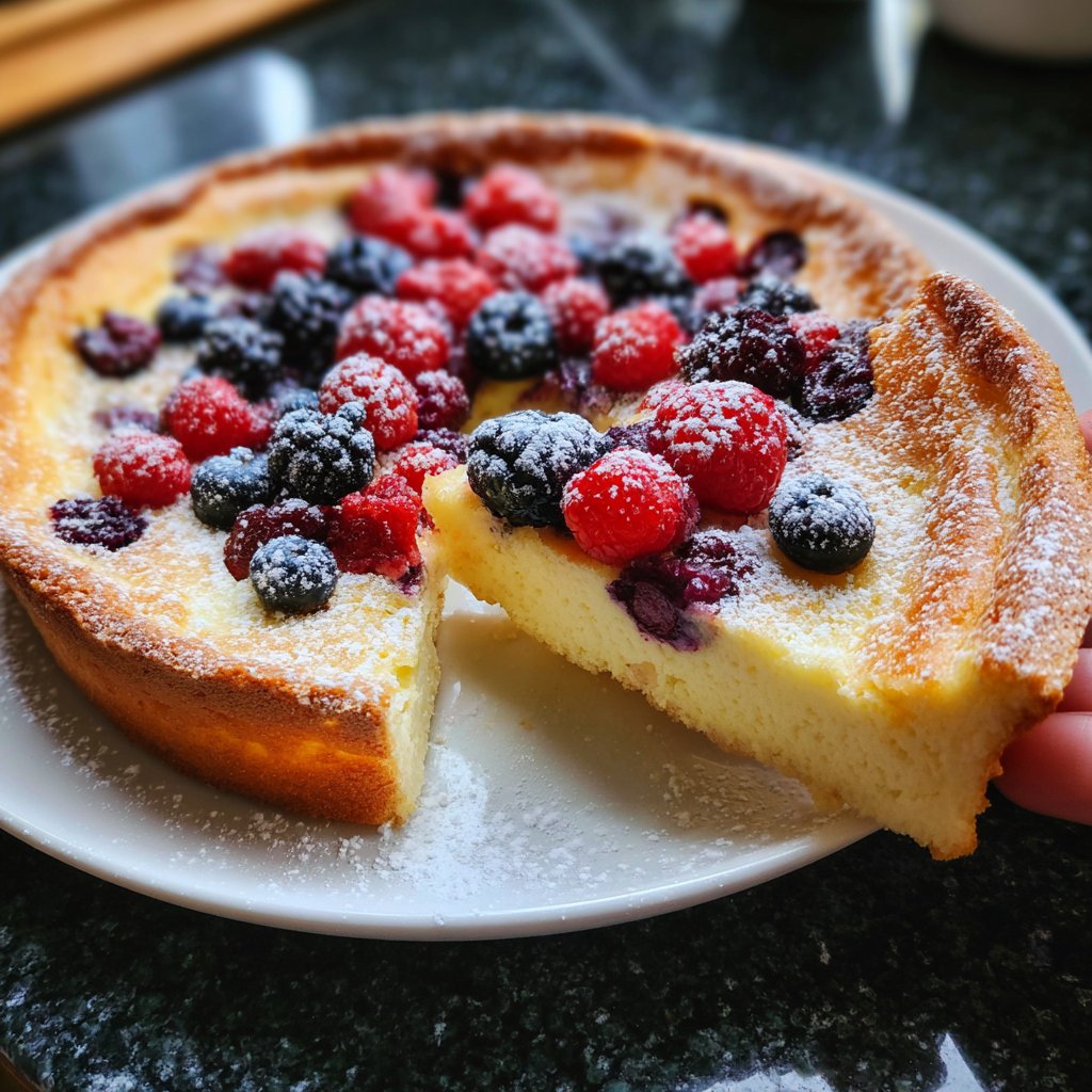 Käsekuchen mit Beeren