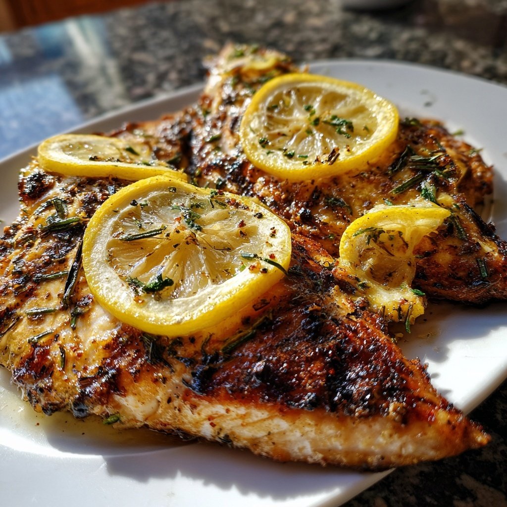 Gesund & Leicht Zitronen-Gegrillter Fisch