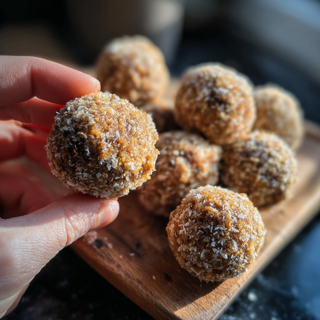 Protein Bällchen mit Dattelpaste
